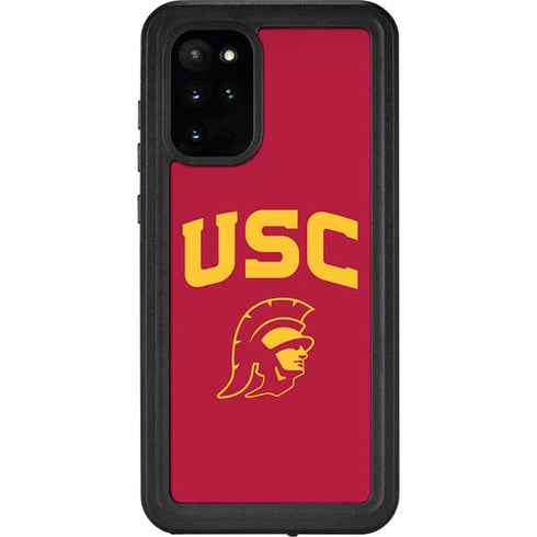 University of Southern California USC Trojan Logo Galaxy S20 Plus Waterproof Case