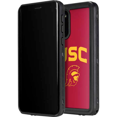 University of Southern California USC Trojan Logo Galaxy S20 Plus Waterproof Case