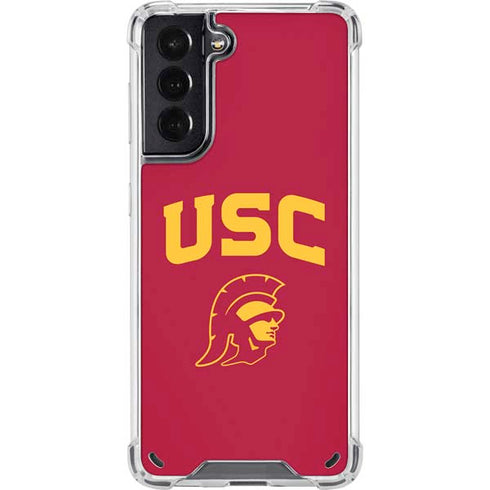 University of Southern California USC Trojan Logo Galaxy S21 5G Clear Case