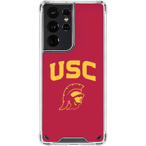 University of Southern California USC Trojan Logo Galaxy S21 Ultra 5G Clear Case