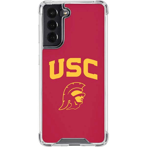 University of Southern California USC Trojan Logo Galaxy S22 Clear Case
