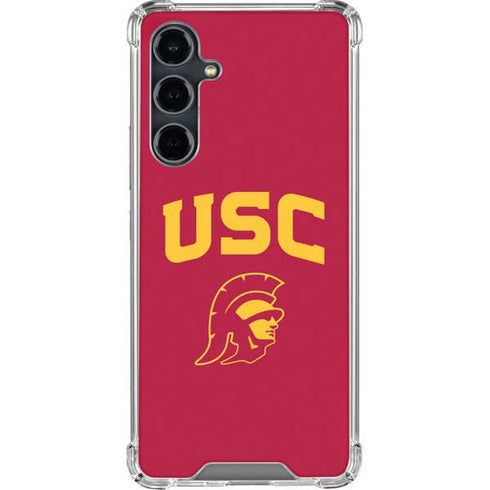 University of Southern California USC Trojan Logo Galaxy S23 FE Clear Case