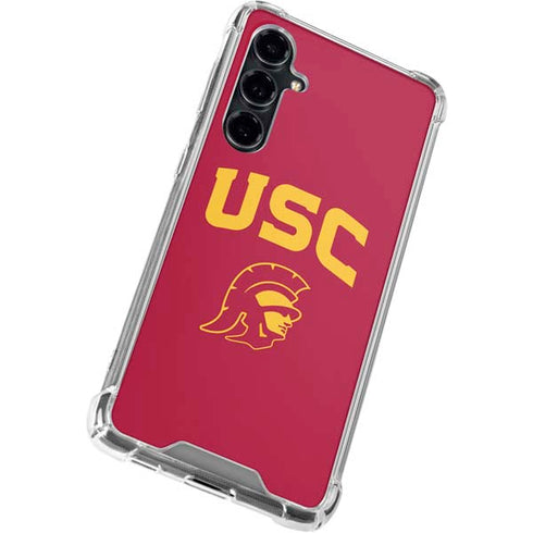 University of Southern California USC Trojan Logo Galaxy S23 FE Clear Case