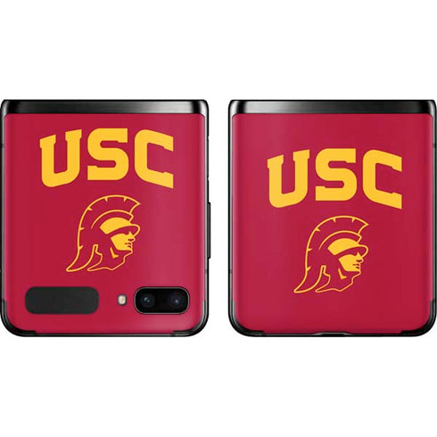 University of Southern California USC Trojan Logo Galaxy Z Flip Skin