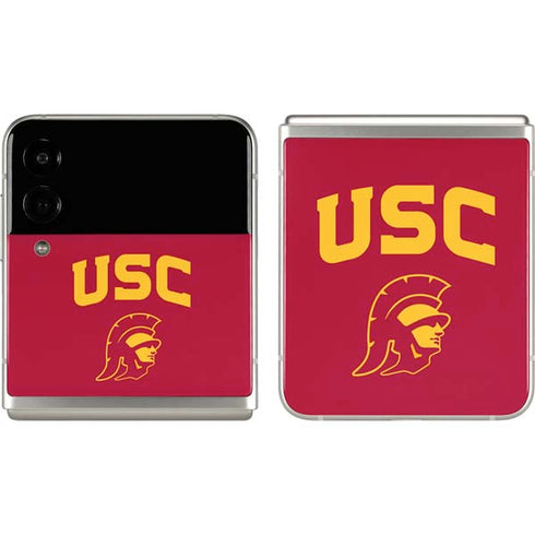 University of Southern California USC Trojan Logo Galaxy Z Flip3 5G Skin