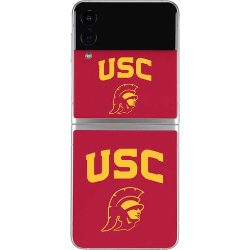 University of Southern California USC Trojan Logo Galaxy Z Flip3 5G Skin