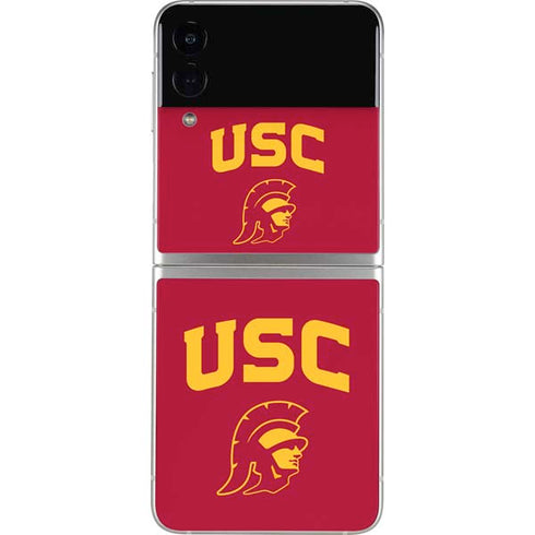 University of Southern California USC Trojan Logo Galaxy Z Flip4 5G Skin