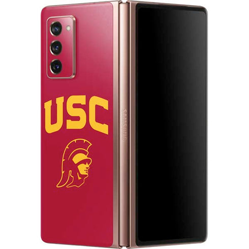 University of Southern California USC Trojan Logo Galaxy Z Fold2 5G Skin