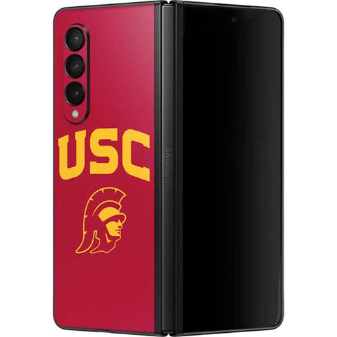 University of Southern California USC Trojan Logo Galaxy Z Fold3 5G Skin