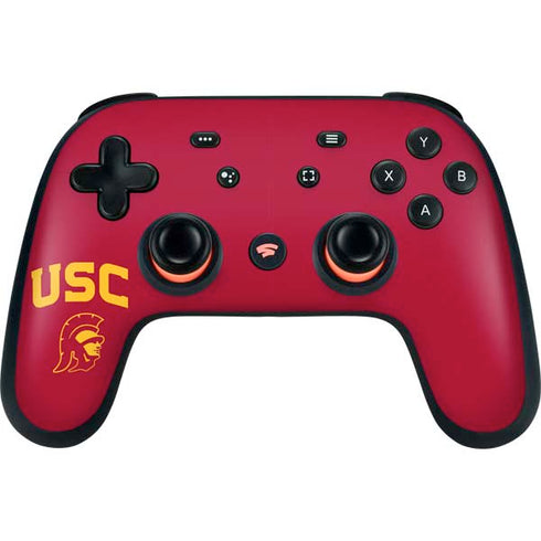 University of Southern California USC Trojan Logo Google Stadia Controller Skin