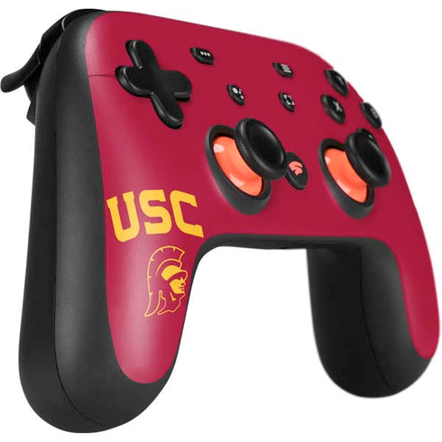 University of Southern California USC Trojan Logo Google Stadia Controller Skin