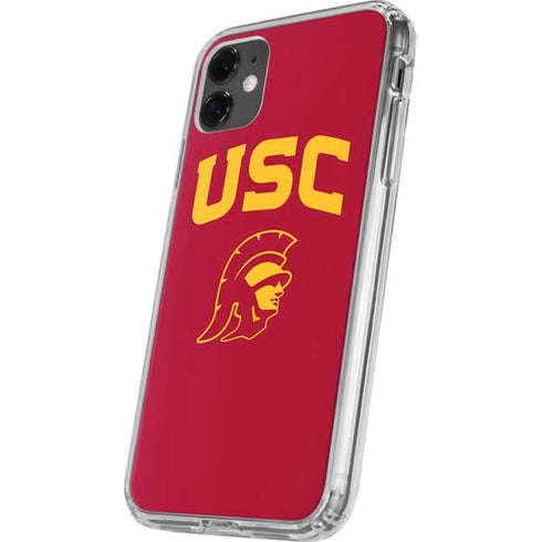 University of Southern California USC Trojan Logo iPhone 11 Clear Case