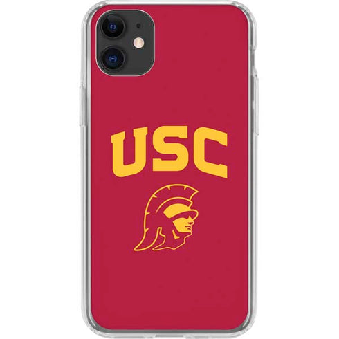 University of Southern California USC Trojan Logo iPhone 11 Clear Case