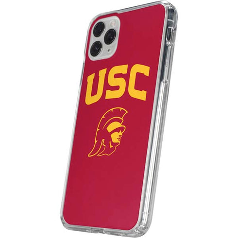 University of Southern California USC Trojan Logo iPhone 11 Pro Clear Case