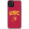 University of Southern California USC Trojan Logo iPhone 11 Pro Clear Case