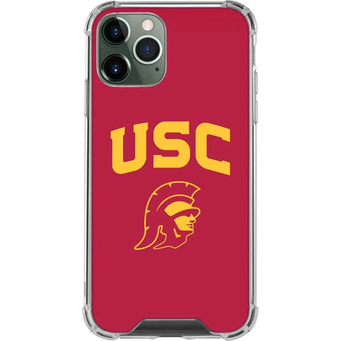 University of Southern California USC Trojan Logo iPhone 11 Pro Max Clear Case