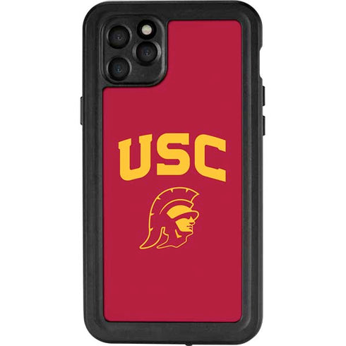 University of Southern California USC Trojan Logo iPhone 11 Pro Max Waterproof Case