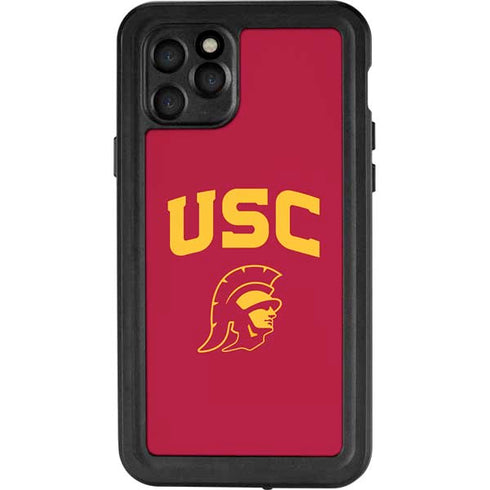 University of Southern California USC Trojan Logo iPhone 11 Pro Waterproof Case