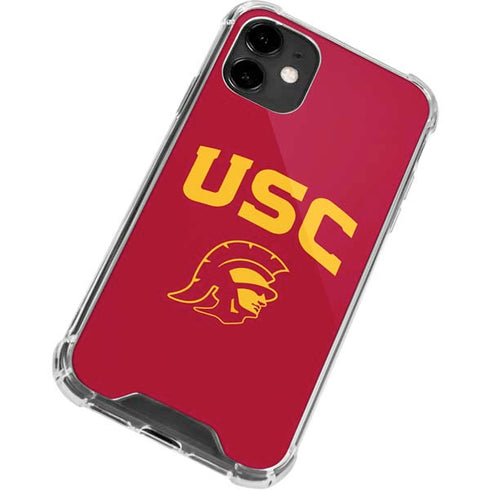 University of Southern California USC Trojan Logo iPhone 12 Clear Case