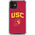 University of Southern California USC Trojan Logo iPhone 12 Mini Clear Case