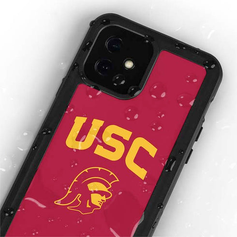 University of Southern California USC Trojan Logo iPhone 12 Mini Waterproof Case