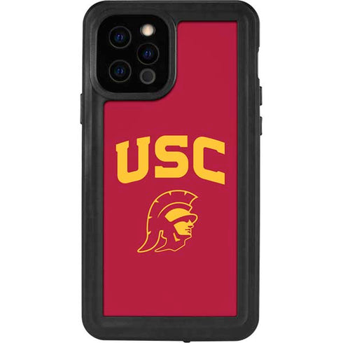 University of Southern California USC Trojan Logo iPhone 12 Pro Waterproof Case