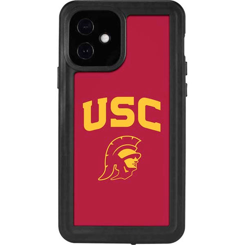 University of Southern California USC Trojan Logo iPhone 12 Waterproof Case