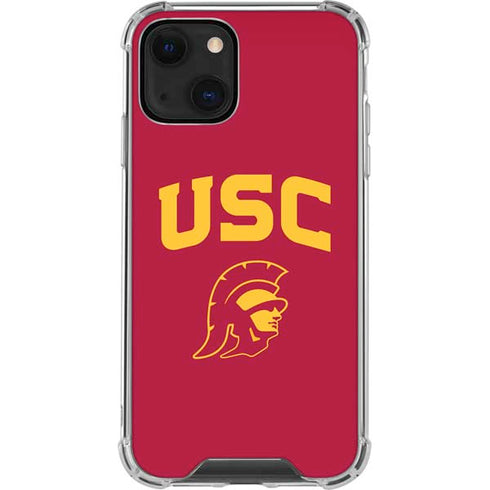 University of Southern California USC Trojan Logo iPhone 13 Mini Clear Case