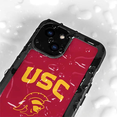 University of Southern California USC Trojan Logo iPhone 13 Mini Waterproof Case