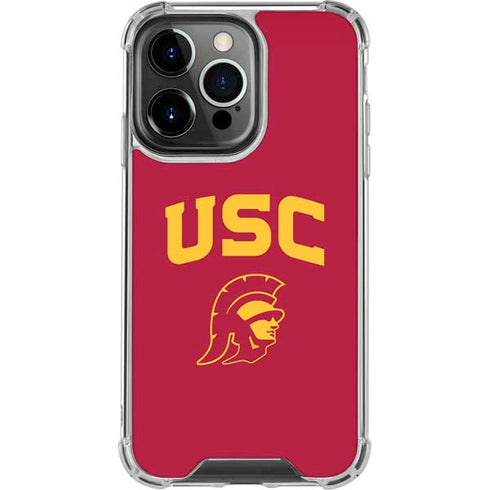 University of Southern California USC Trojan Logo iPhone 13 Pro Clear Case