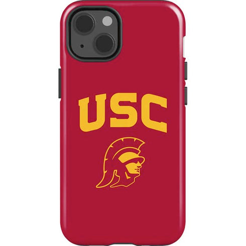 University of Southern California USC Trojan Logo iPhone 15 Impact Case