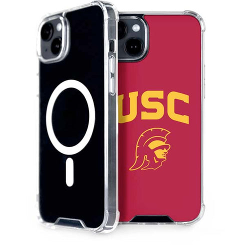 University of Southern California USC Trojan Logo iPhone 15 Plus MagSafe Case