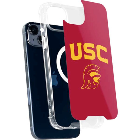 University of Southern California USC Trojan Logo iPhone 15 Plus MagSafe Case