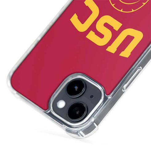 University of Southern California USC Trojan Logo iPhone 15 Plus MagSafe Case