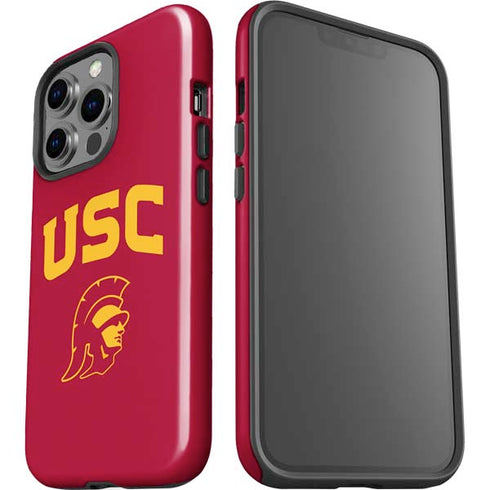 University of Southern California USC Trojan Logo iPhone 15 Pro Impact Case