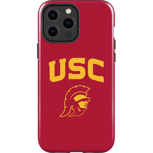 University of Southern California USC Trojan Logo iPhone 15 Pro Max Impact Case