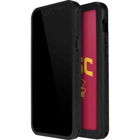 University of Southern California USC Trojan Logo iPhone 14 Pro Max Waterproof Case