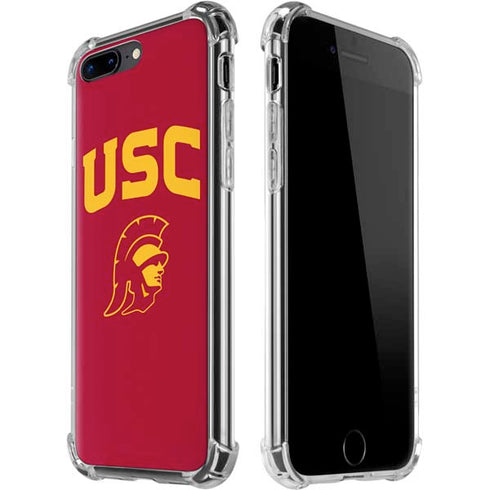 University of Southern California USC Trojan Logo iPhone 7/8 Plus Clear Case