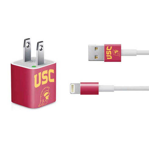 University of Southern California USC Trojan Logo iPhone Charger (5W USB) Skin