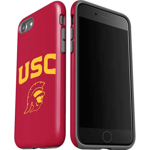 University of Southern California USC Trojan Logo iPhone SE (2nd & 3rd Gen) Pro Case