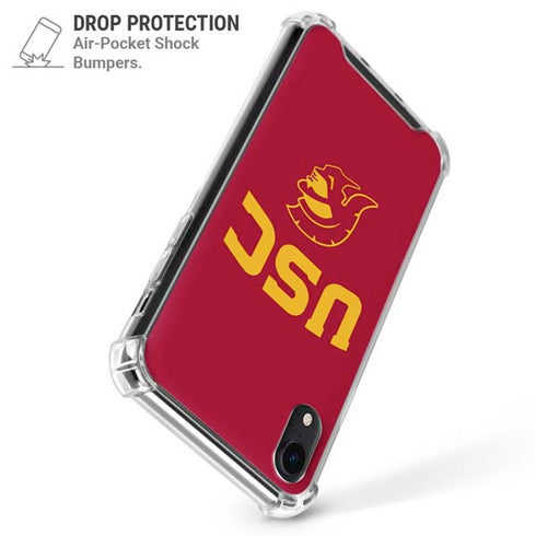 University of Southern California USC Trojan Logo iPhone XR Clear Case