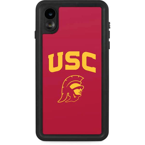 University of Southern California USC Trojan Logo iPhone XR Waterproof Case