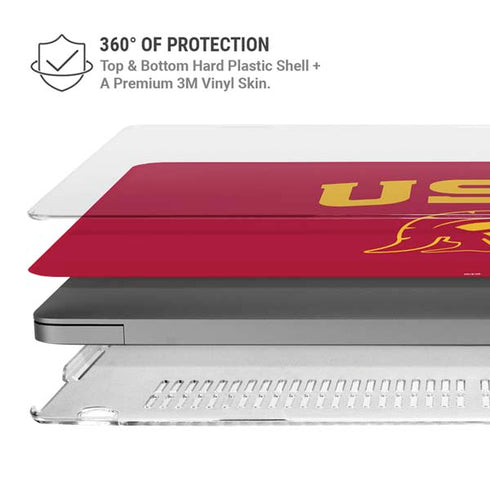 University of Southern California USC Trojan Logo MacBook Pro 16in (2021-25) Case plus Skin