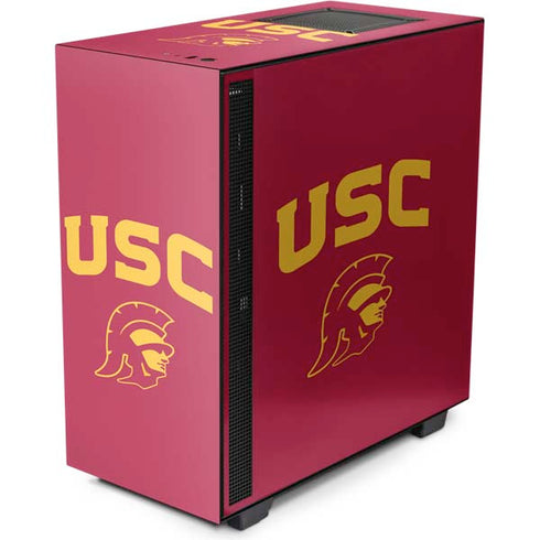 University of Southern California USC Trojan Logo NZXT H510 Compact ATX Mid-Tower Case Skin