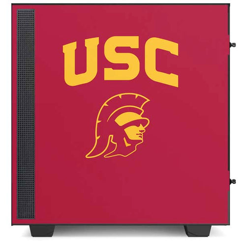 University of Southern California USC Trojan Logo NZXT H510 Compact ATX Mid-Tower Case Skin
