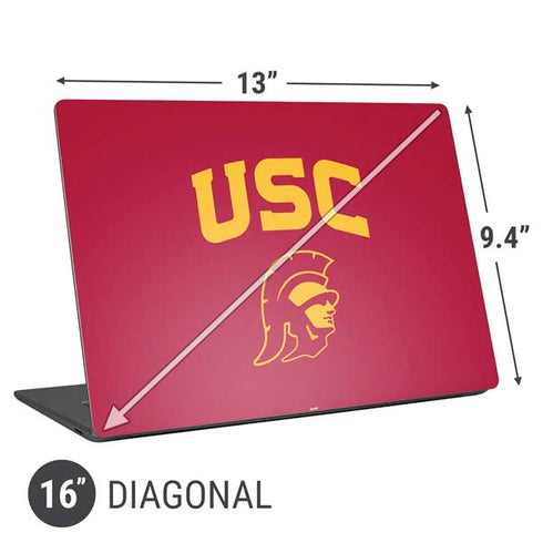 University of Southern California USC Trojan Logo Universal Laptop 16in (13 x 9.4in) Skin