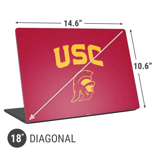 University of Southern California USC Trojan Logo Universal Laptop 18in (14.6 x 10.6in) Skin