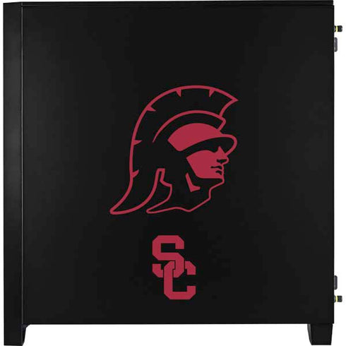 University of Southern California USC Trojan Mascot Corsair 4000D Tempered Glass Mid-Tower ATX Case Skin