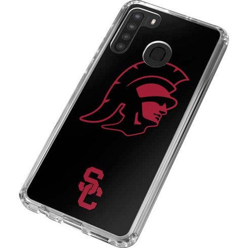 University of Southern California USC Trojan Mascot Galaxy A21 Clear Case