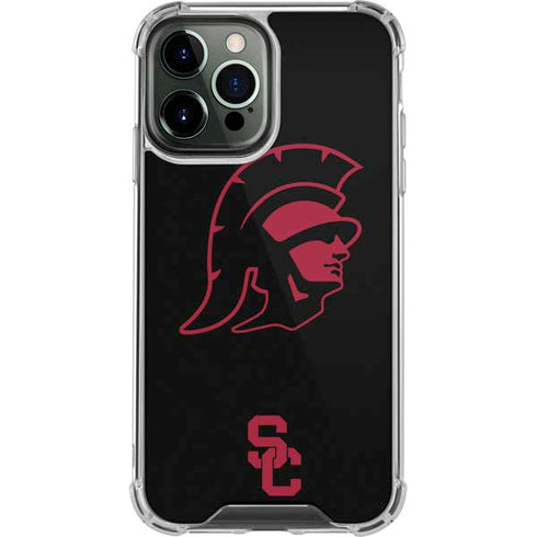 University of Southern California USC Trojan Mascot iPhone 14 Pro Max Clear Case